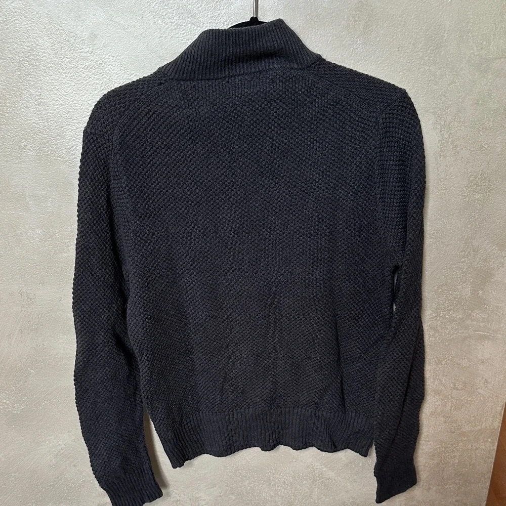 J. Crew Dark Gray Zip-Up Sweater